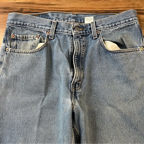 Vintage Y2K 2000 Levi’s 550 Classic Relaxed Fit Size 34 Medium Wash - Picture 7 of 7